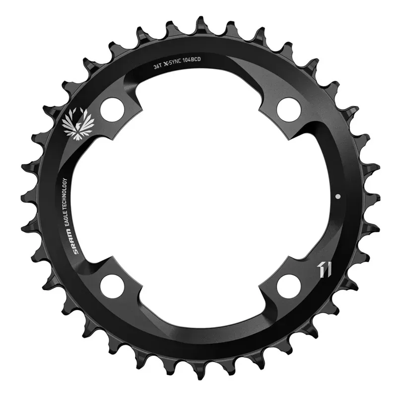 SRAM X-SYNC 2 104-bcd Aluminium 12-speed Chain Ring in Black-1