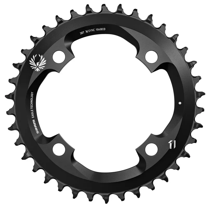 SRAM X-SYNC 2 104-bcd Aluminium 12-speed Chain Ring in Black-2