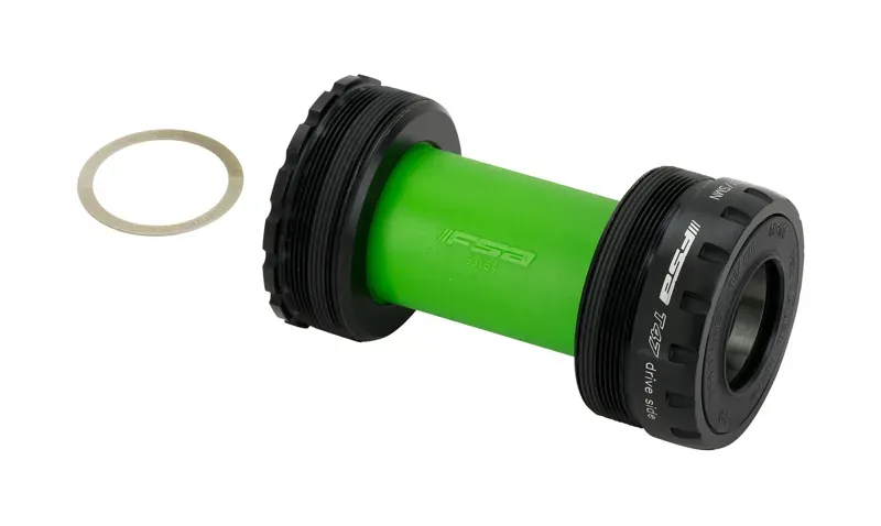 FSA T47 76.75mm Shimano Road Bottom Bracket in Black/Green