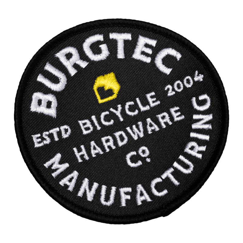 Burgtec Stamp Embroidered Patch in Black