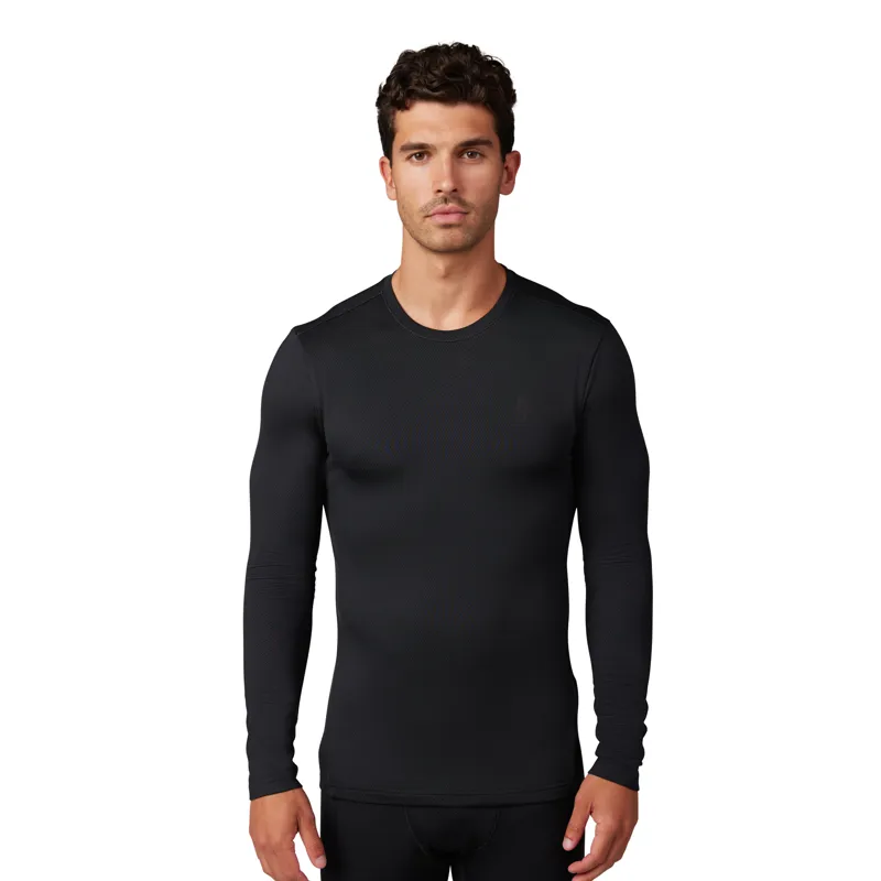 Fox Tecbase Fire Long Sleeve Shirt in Black