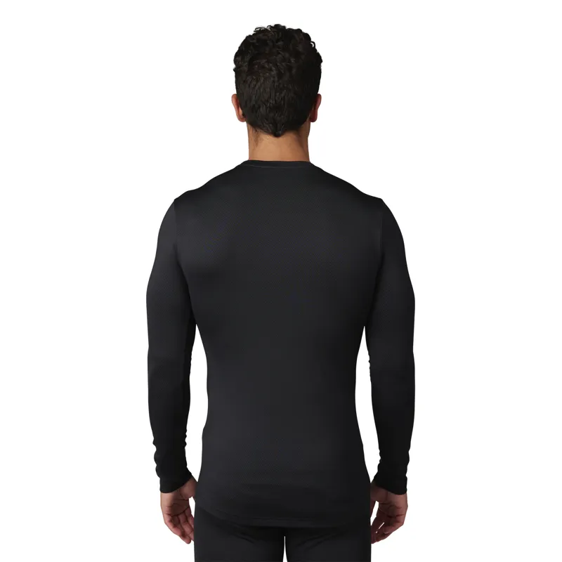 Fox Tecbase Fire Long Sleeve Shirt in Black-1