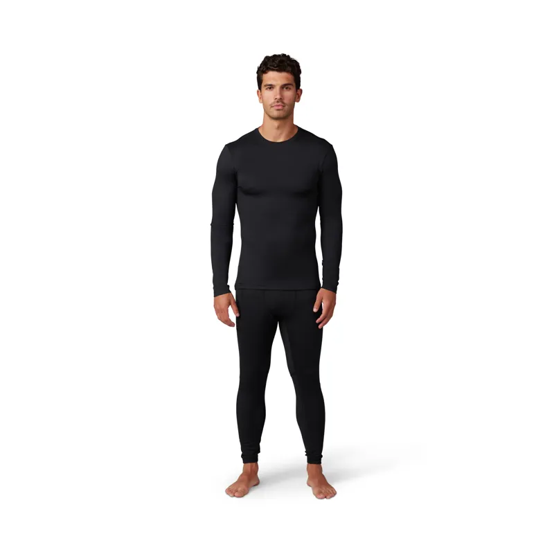 Fox Tecbase Fire Long Sleeve Shirt in Black-2