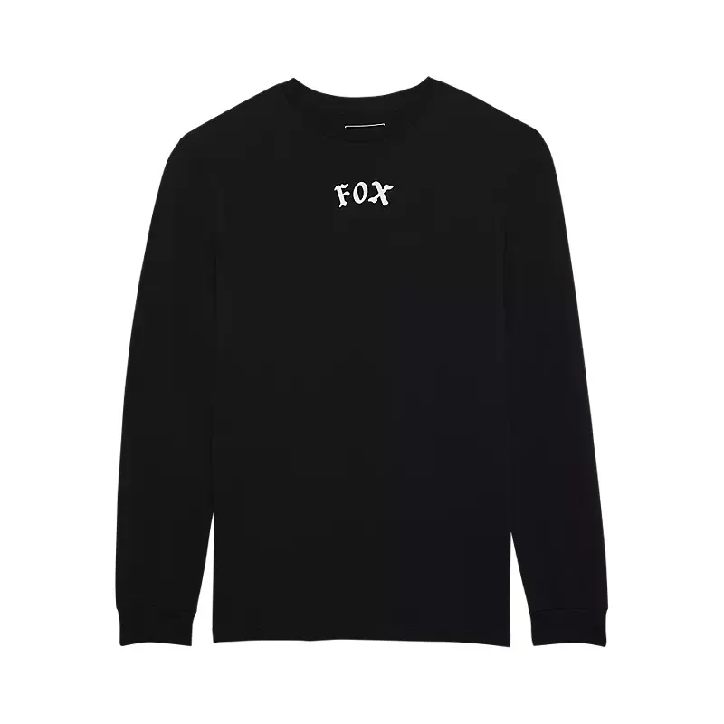 Fox Race Crew Long Sleeve Premium T-Shirt in Black