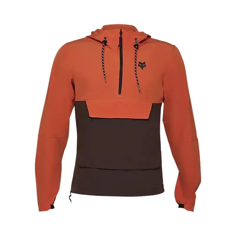Fox Ranger Wind Pullover Jacket in Atomic Orange