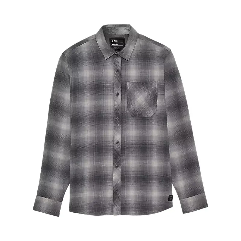Fox Survivalist Flannel Shirt in Light Grey