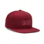 Fox Wordmark Tech Snapback Hat in Scarlet