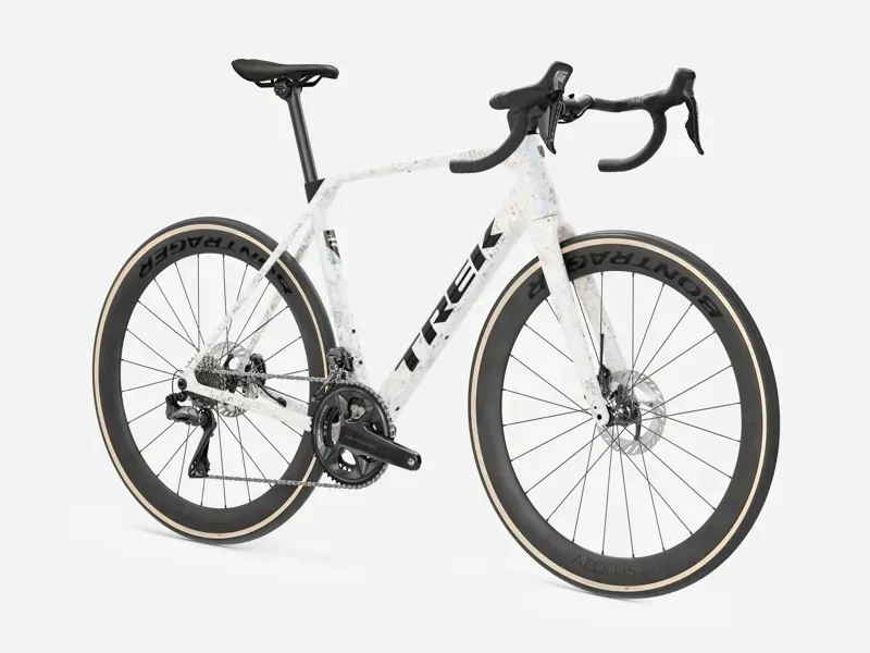 Trek Domane SLR 7 Road Bike in Mother of Pearl/Silver Marble-1