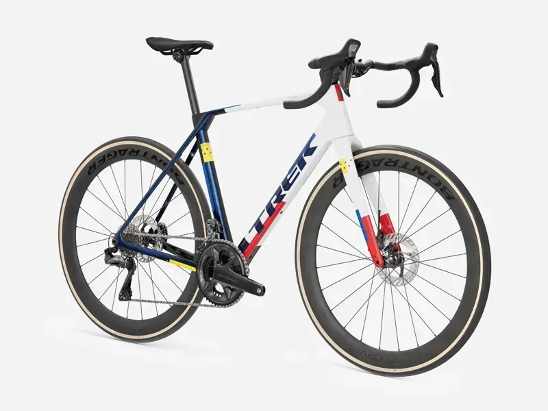 Trek Domane SLR 7 Road Bike in Navy Smoke/Trek White-1