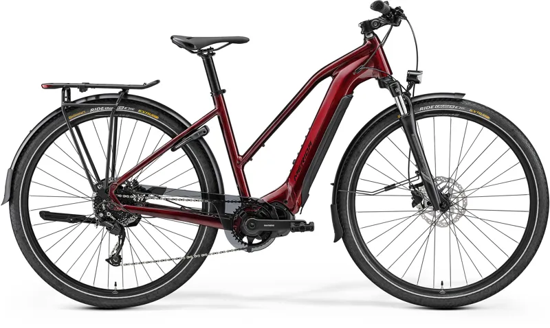 2022 Merida Women's eSpresso 400 S EQ MY22 Electric Bike in Red