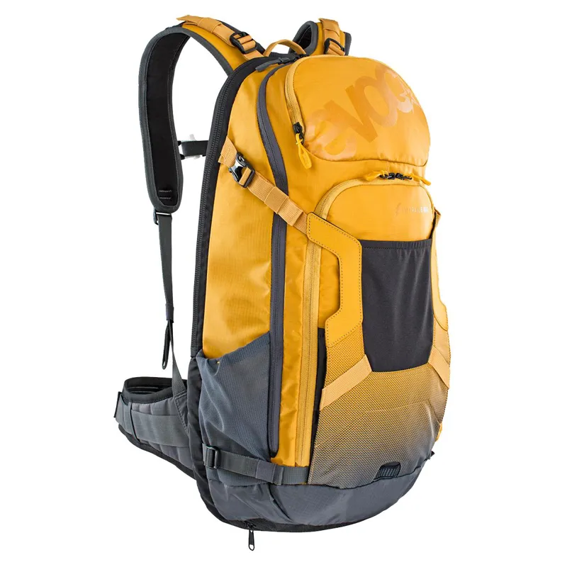 Evoc Fr Trail E Ride Medium Large Protector Backpack In Yellow