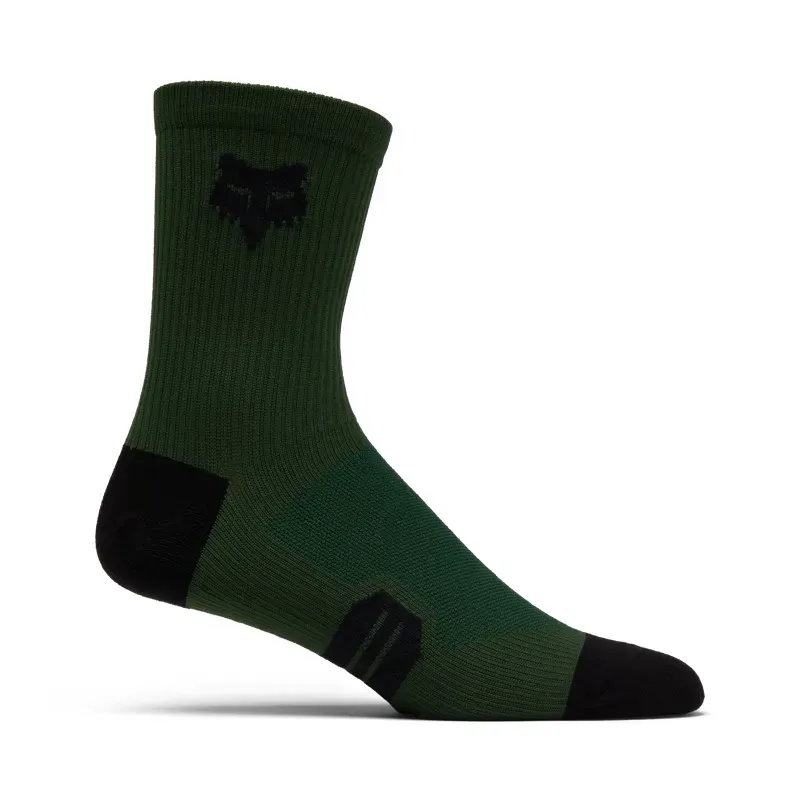 Fox Ranger 6in Socks in Ivy Green