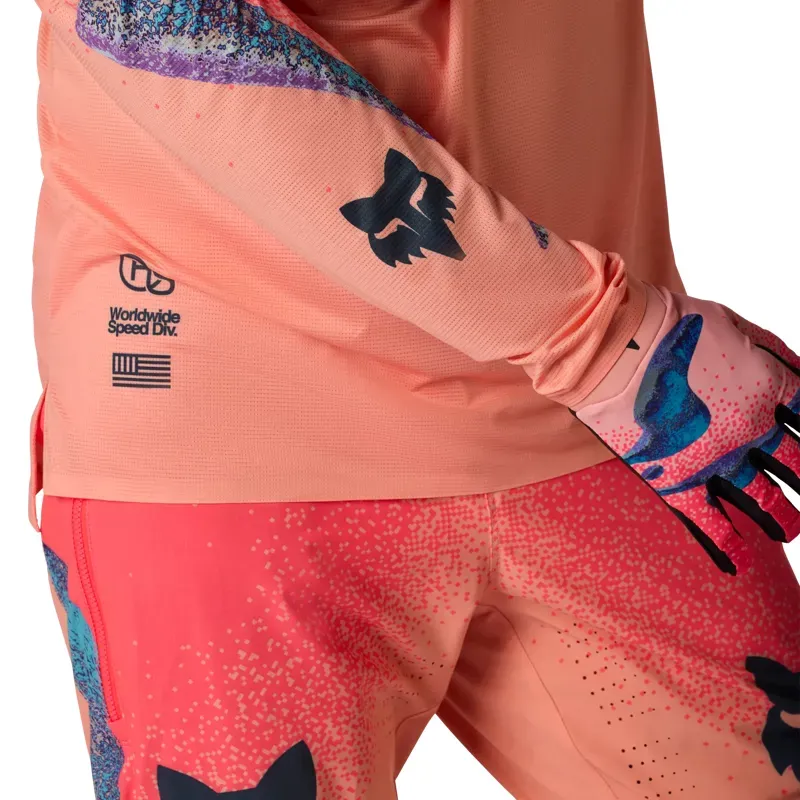 Fox Flexair Vision Limited Edition Long Sleeve Jersey in Peach-4