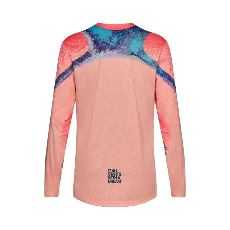 Fox Flexair Vision Limited Edition Long Sleeve Jersey in Peach-1