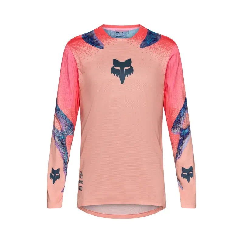 Fox Flexair Vision Limited Edition Long Sleeve Jersey in Peach