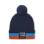 Fox Fracture Pom Beanie in Midnight Blue