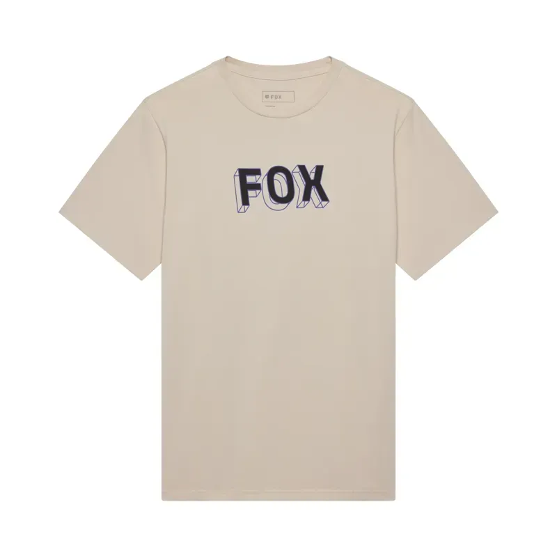 Fox Image Print 195 Original T-Shirt in Chalk White