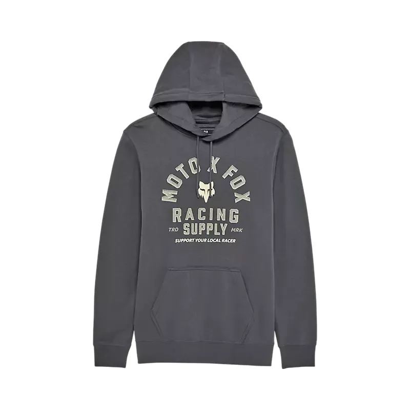 Fox Local Racer Pullover Hoodie in Dark Shadow Grey