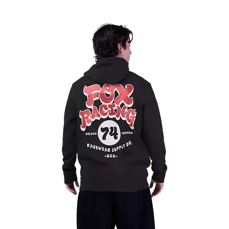 Fox Racewear Pullover Hoodie in Black-3