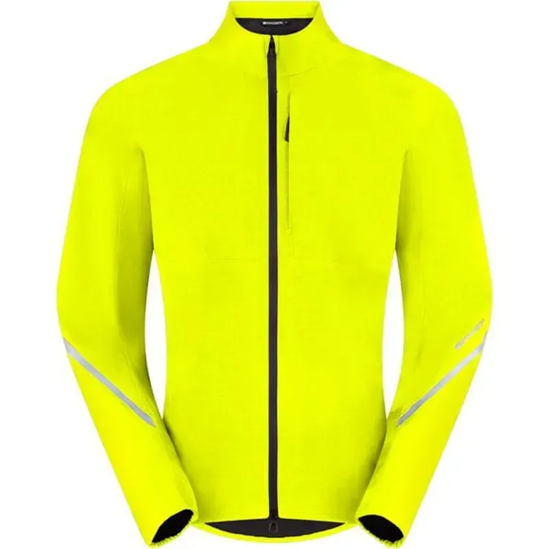 Madison Freewheel Men's Waterproof Jacket In HI-Viz Yellow