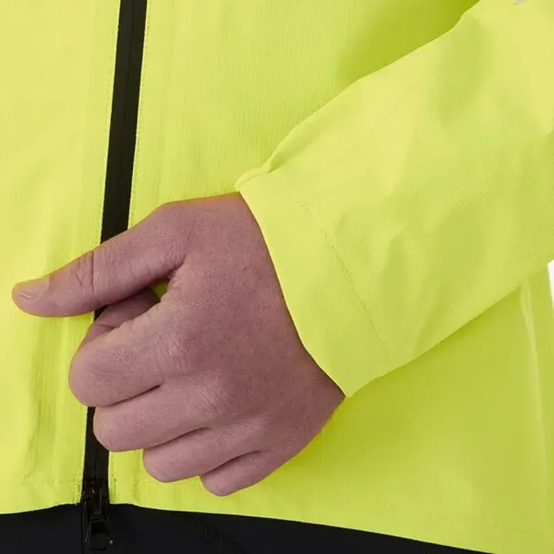 Madison Freewheel Men's Waterproof Jacket In HI-Viz Yellow-3