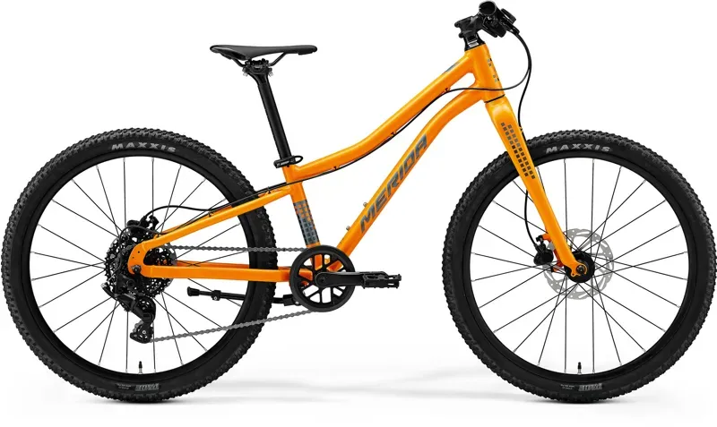 Merida Matts J.24+ Kids Bike in Silk Orange/Steel Blue/Grey