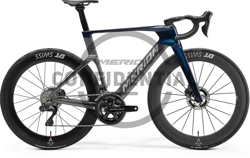 Merida Reacto Pro Road Bike in Gunal Grey/Blue Silver