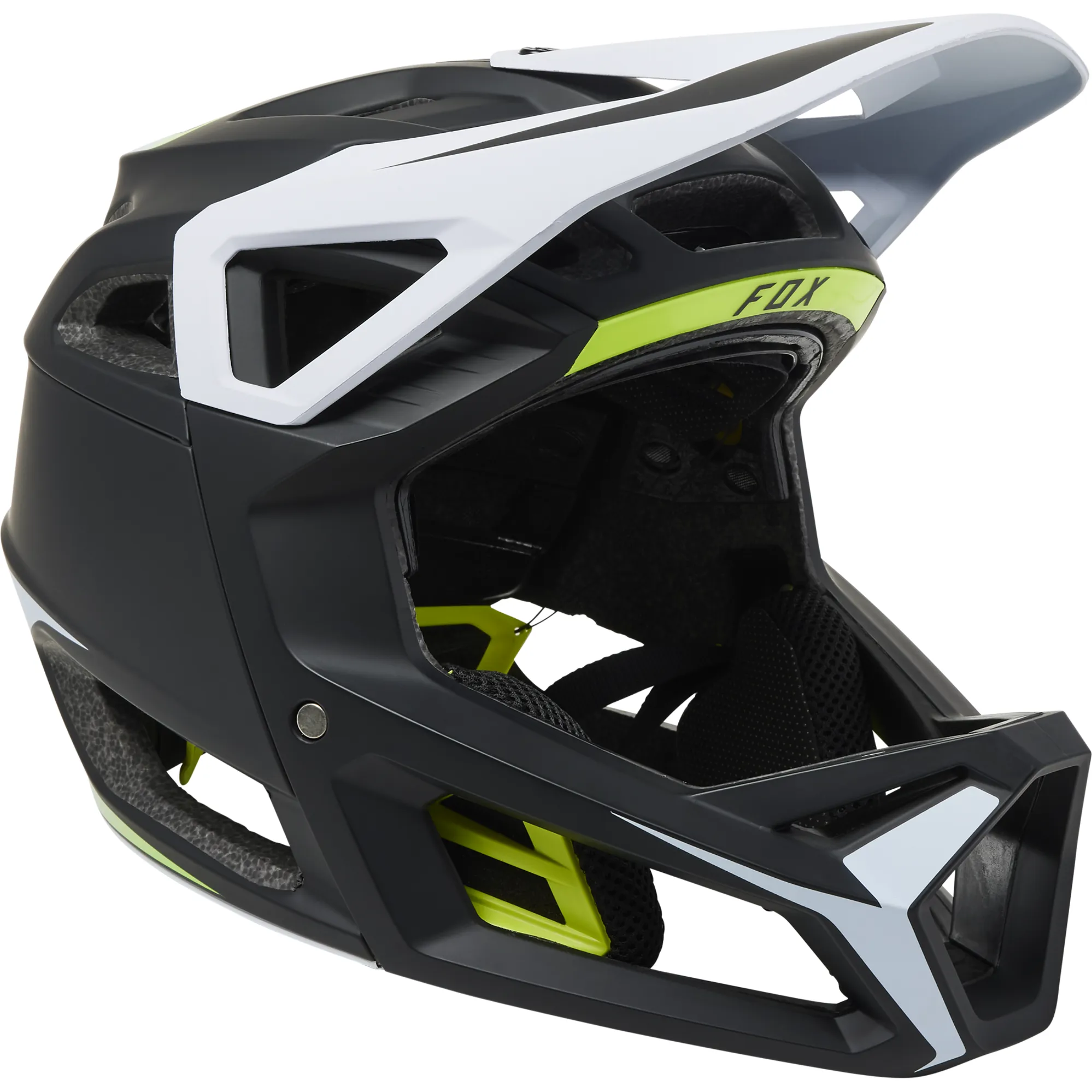 Fox Racing Proframe RS Sumyt Full Face Helmet in Black Yellow