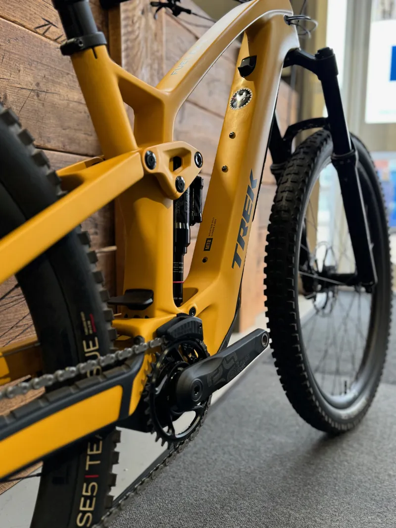 Trek Fuel Exe 9.8 XT Electric Mountain Bike in Baja Yellow-3