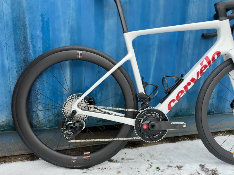 Cervelo 2026 Caledonia 5 Force AXS - Vanilla/ Cherry-6