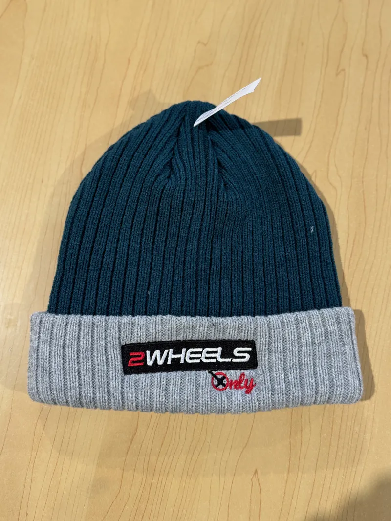 Double Layer Knitted Hat 2 Wheels Only Teal