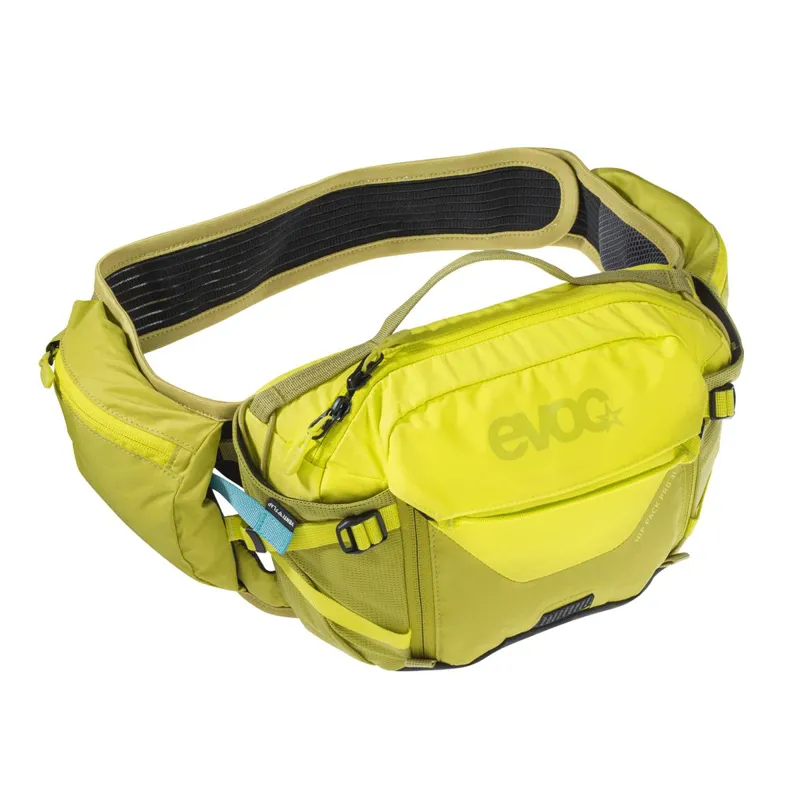 Evoc Hip Pack Pro Hydration Pack 3 Litre And 1.5 Litre Bladder In Yellow