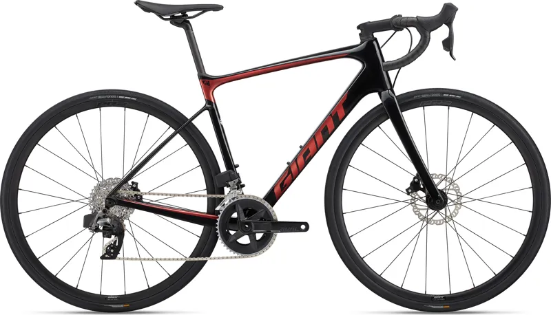 Giant Defy Advanced 0 Carbon Road Bike in Carbon/Terracotta