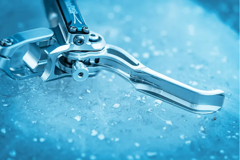 Trickstuff Direttissima Disc Brake Set - Special Edition / Silver Lever/ Blue Res Cover/ Blue Caliper