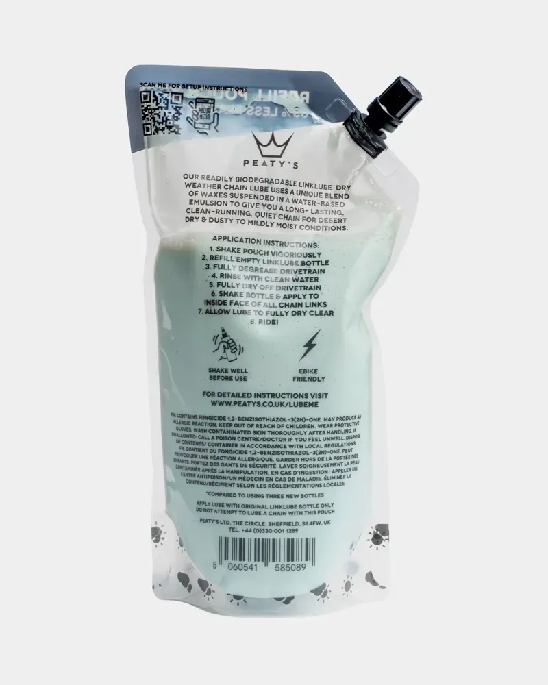 Peaty's LinkLube Dry Drip Wax Chain Lube Refill Pouch - 360ml-2