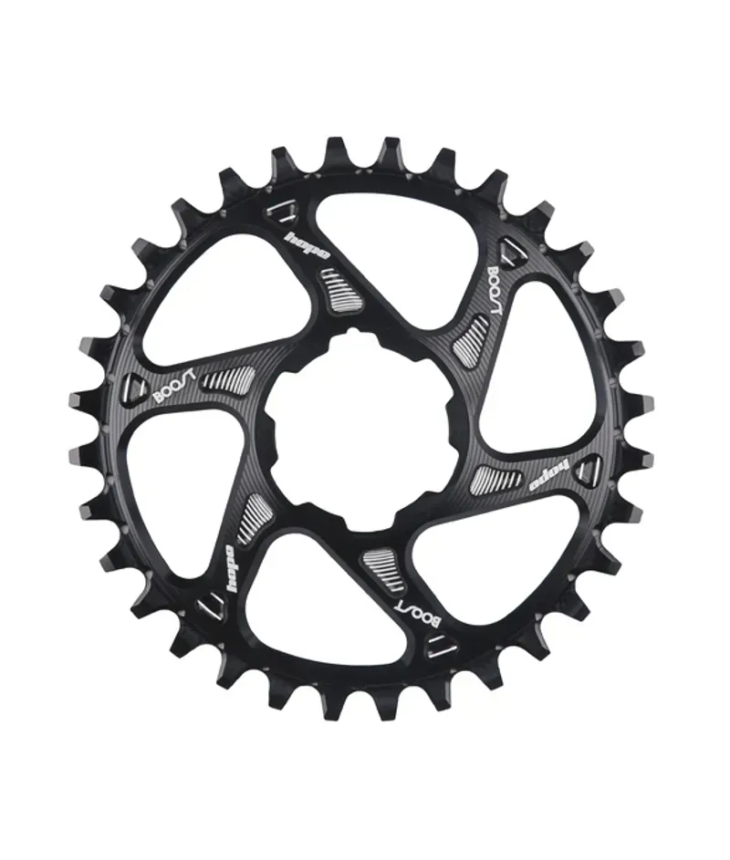 Hope Spiderless 34-tooth 12-spd Shimano Boost Retainer Ring in Black