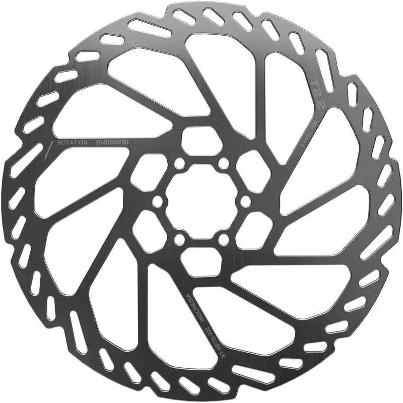 Shimano RT6B750 6-bolt 200mm Rotor in Silver/Black