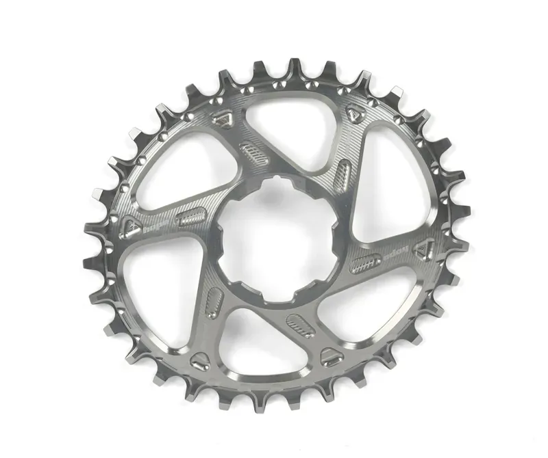 Hope Spiderless 32-tooth 12-spd Shimano Boost Retainer Ring in Silver