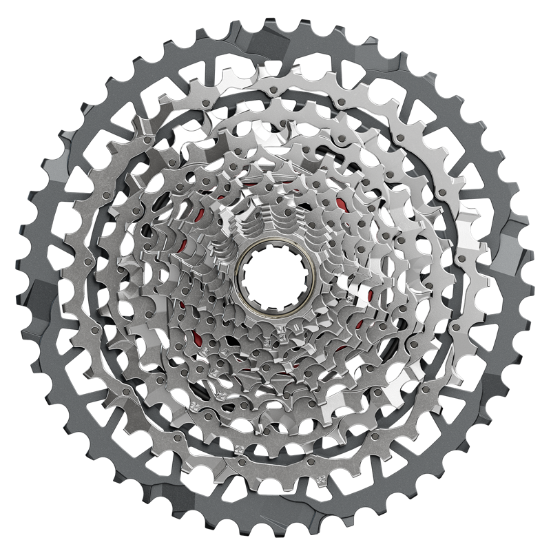 SRAM XPLR E1 XG-1351 13-speed 10-46-tooth Cassette in Silver-1