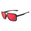 Tifosi Salto Single Lens Sunglasses In Blackout Smoke Red Mirror