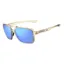 Tifosi Salto Single Lens Sunglasses In Golden Ray Sky Blue Mirror