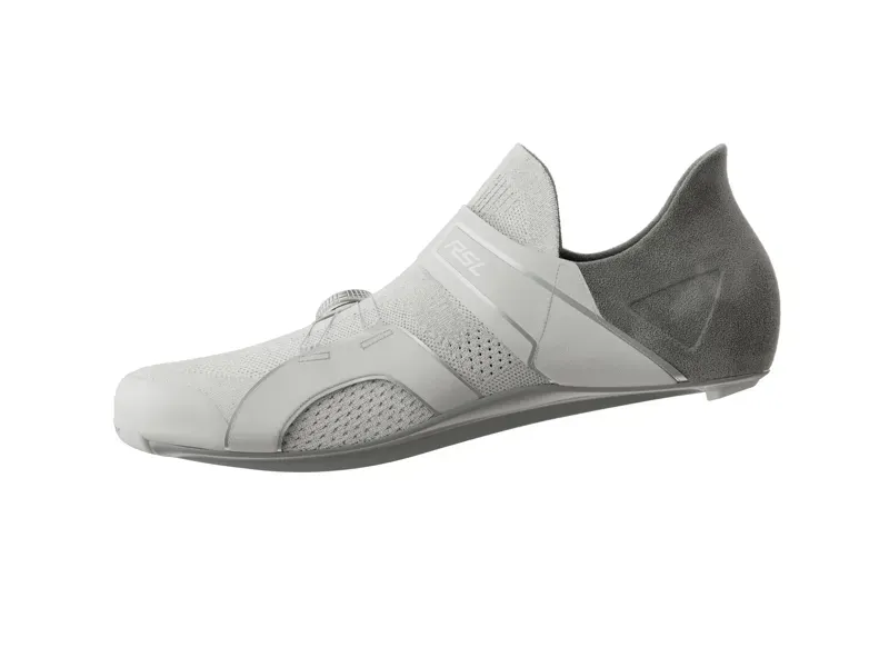 Trek RSL Knit Road Cycling Shoe In White/Silver -4