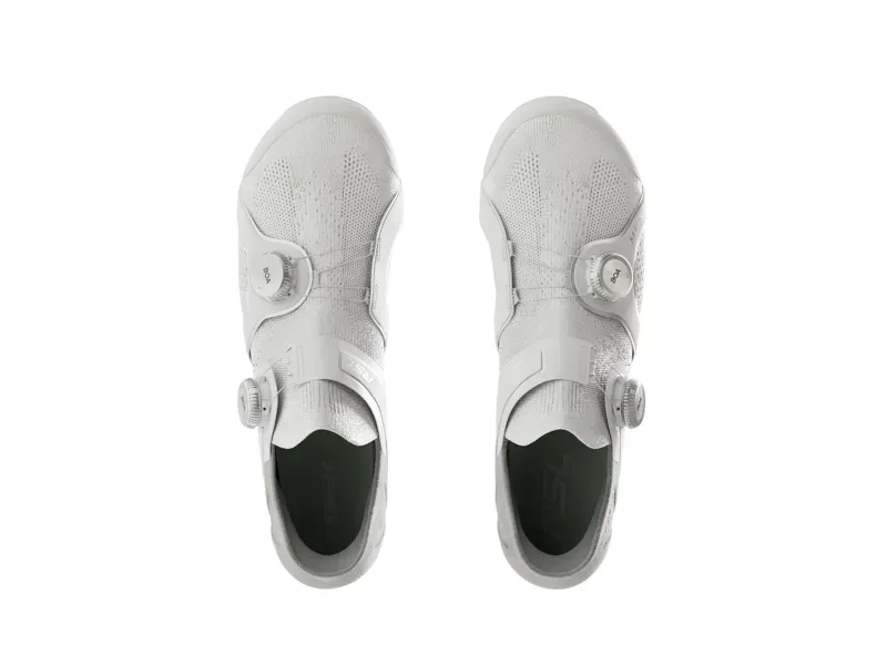 Trek RSL Knit Road Cycling Shoe In White/Silver 