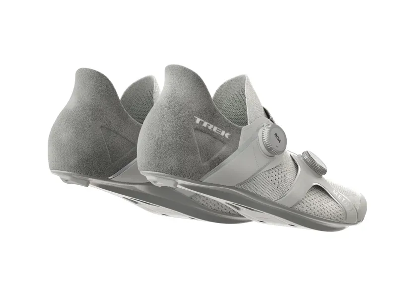 Trek RSL Knit Road Cycling Shoe In White/Silver -2