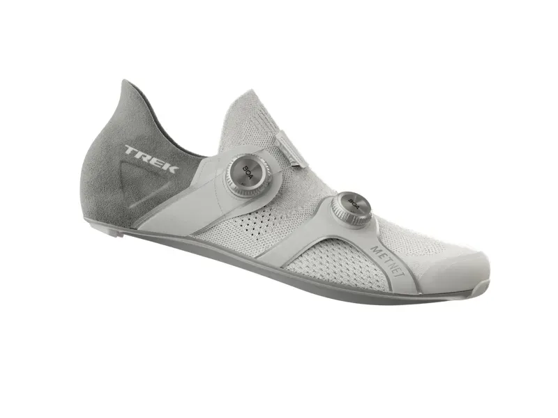 Trek RSL Knit Road Cycling Shoe In White/Silver -1
